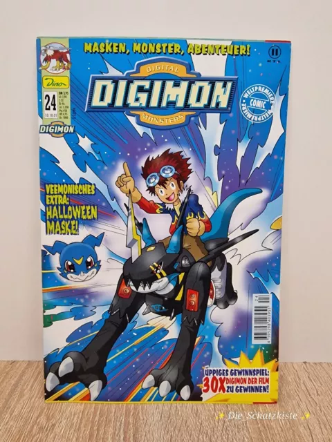 Digimon Comic - Heft Nr.24 inkl. Extra  Halloween Maske / Dino Verlag /von  2001