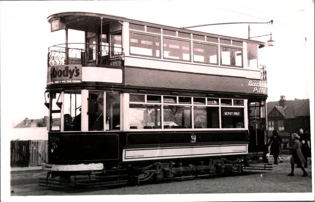 Original Echtfoto Straßenbahn Birmingham 330 Straßenbahn um 1940