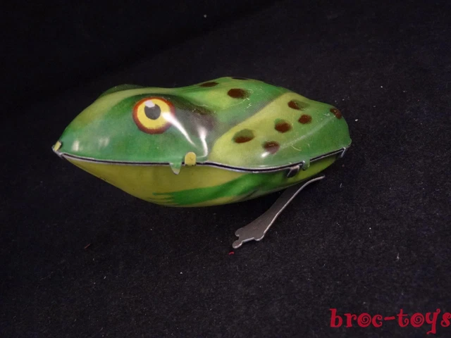 Jouet Ancien Grenouille Mécanique En Tôle - Bharat Toys Inde (1950/60) - TBE