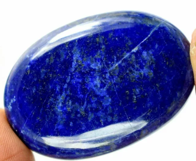 Naturel Ovale 127.40 CT Lapis Lazuli Or Pyrite Flocons Thérapeutique Libre Gemme