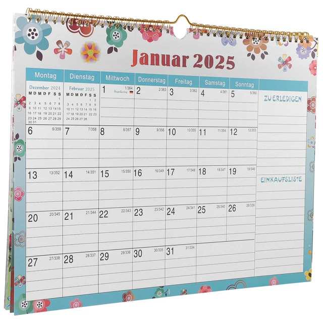 CALENDARIO DA PARETE Germania 20242025 pianificatore giornaliero con