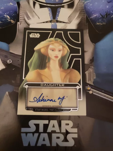 Topps Star Wars Galactic Files Mortis Daughter Adrienne Wilkinson Autograph