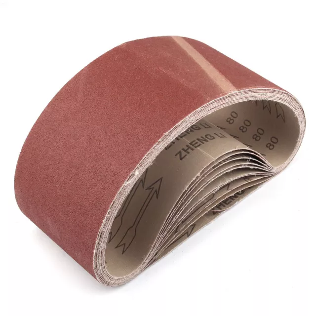 5pcs 4''x24" Sanding Belts Aluminum Oxide Belt Sander Abrasive Tools Grit 40-320