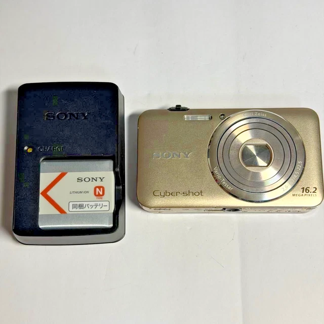 SONY CYBER-SHOT DSC-W350 Gold Compact Digital Camera [No English