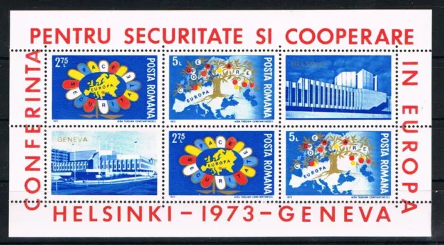 Rumänien: MiNr. Block 108 **, postfrisch, KSZE Helsinki 1973 [10090