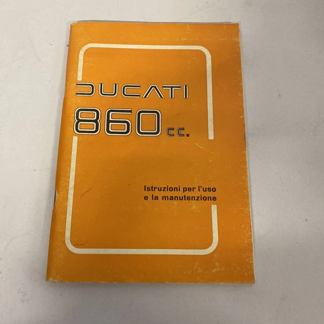 Libretto uso e manutenzione Ducati 860 gts bicilindrico monoalbero 1975