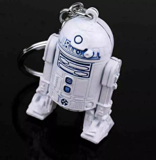 Star Wars R2-D2 Schlüsselanhänger Edelstahl Keychain Schlüsselkette Kette Neu