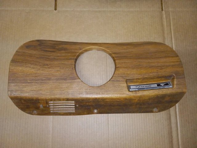 1969 1970 Ford Mustang Rh Dash Clock Mach1 Grande Wood Grain Boss Shelby
