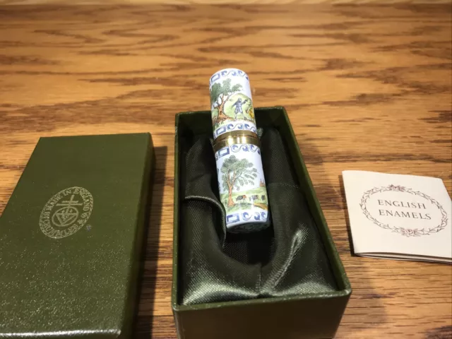 Crummles Enamels Needle Case Holder Georgian Country Sports ￼ Certificate Box