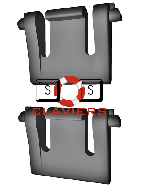 Pieds Inclinaison (tilt Legs) Pour Clavier Fujitsu KB521 - Neufs D'origine