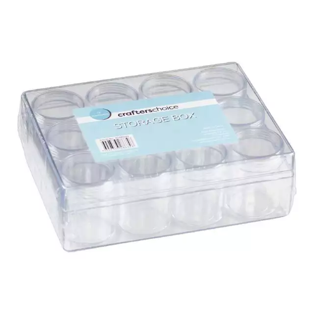 NEW Crafter'S ChoiceCrafters Choice Storage Box 12 Containers By Spotlight