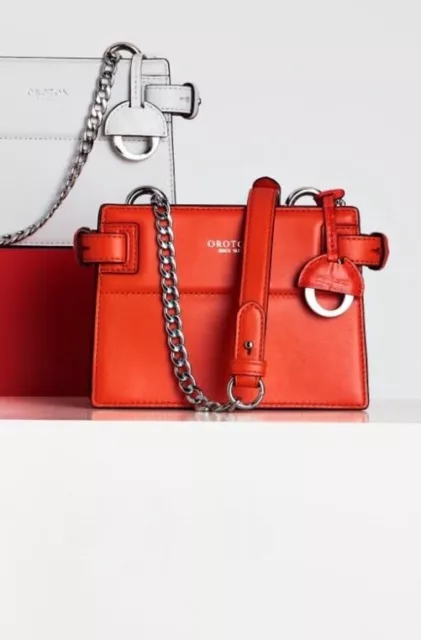 OROTON FORTE LEATHER Bag Red 170.00 PicClick AU