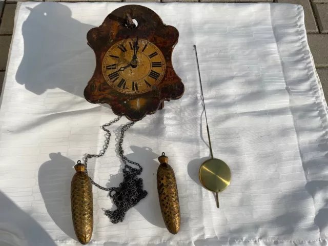 Vecchio orologio a cucù Foresta Nera * XIX secolo * ascensore a catena