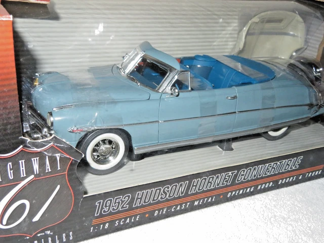 Ertl Highway 61 1/18 - Hudson Hornet Club Coupé 1952 - Noire - Boîte Incluse