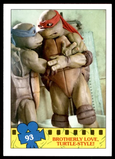 TMNT Topps Movie Cards (1990) Brotherly Love, Turtle-Style! No. 93