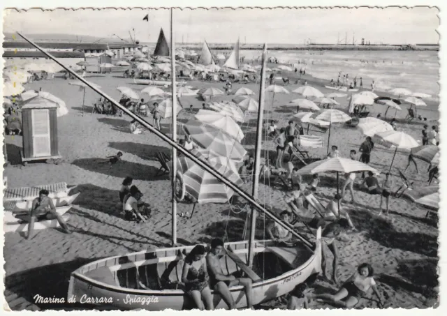 Marina Di Carrara - Massa - Spiaggia - Viagg. 1953 -98113-