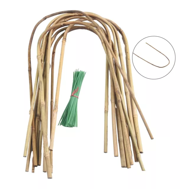 Utilice rejillas para neumáticos de bambú para sus plantas trepadoras y flores paquete de 10