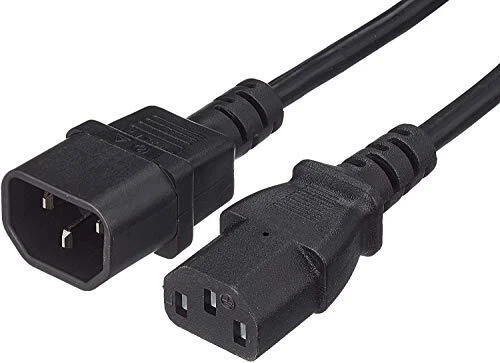 PremiumCord Extension d'alimentation pour PC 230V 2m, Rallonge IEC 320, Prise à
