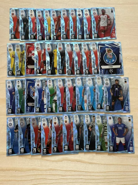 Match Attax 2023/24 23/24 Set Of 43 Crystal Parallel Cards All Different