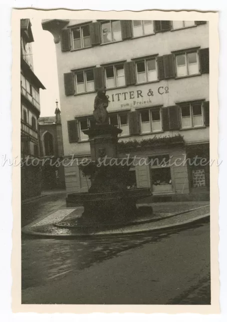 St. Gallen Schweiz 1956 - Speisergasse  Papierhandlung zum Freieck - Foto