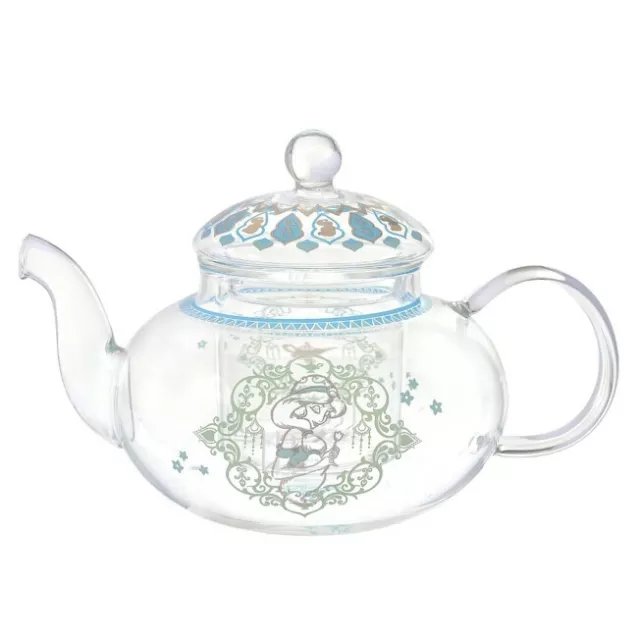 Disney Store Japan Aladdin Jasmine Glass Tea Pot Height 4.7 in Jasmine Tea Time