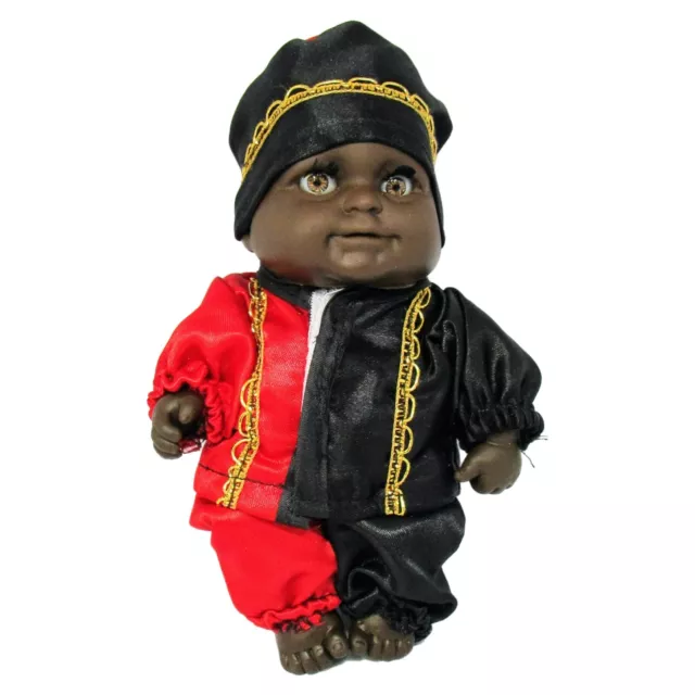 Muneco Eleggua Eshu Santeria Elegua Eschu Doll Yoruba Religion Orisha Red Black