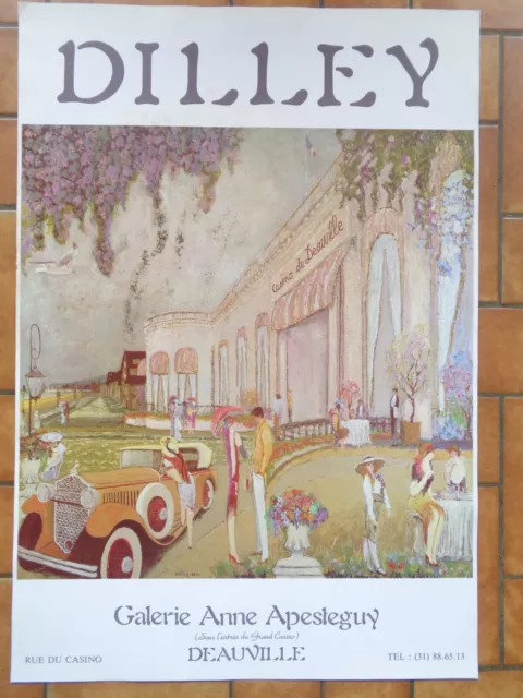 RAMON DILLEY Affiche Exposition Belle Epoque Casino Deauville Art Print Poster