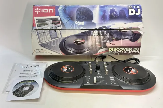 Ion Discover DJ Computer System Dual Turntable USB Controller for Mac PC Working