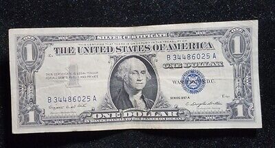 1957-A  $1 ONE DOLLAR SILVER CERTIFICATE BLUE SEAL Fr 1620. Our T2936