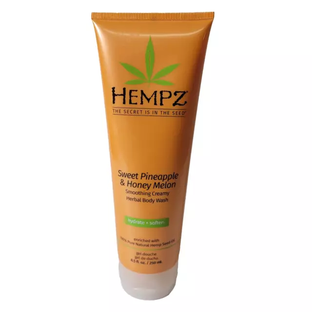 Hempz Sweet Pineapple & Honey Melon Herbal Body Wash 8.5 fl oz / 250 ml NEW