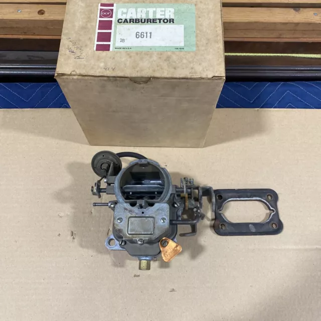 Carter Carburetor Two Barrell # 6611S .   Mopar 318 Dodge/ Chrysler/Plymouth