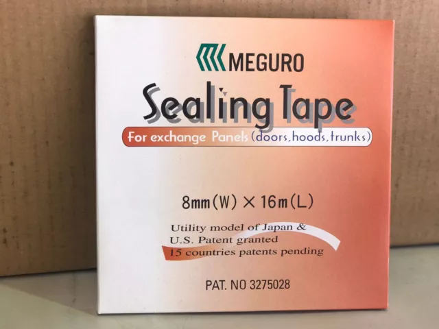 Meguro Sealing Tape 8mm x 16m For Exchange Panels, Doors Hoods Trunks and Seals. 2