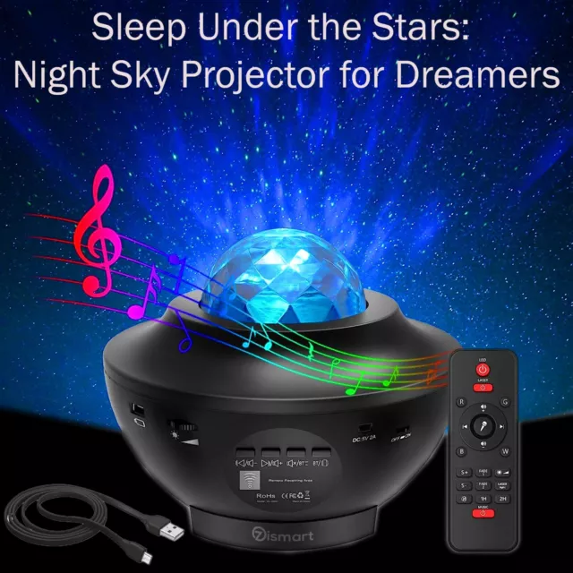 Galaxy Starry Night Light Projector Ocean Star Sky Party Baby Kids Room LED Lamp
