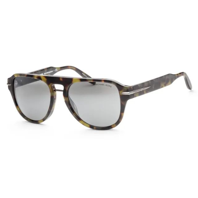 Michael Kors Men's MK2166-37056G Burbank 56mm Olive Tortoise Sunglasses