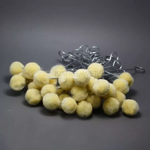100x Wollpinsel Wool Woll Dauber Lederpinsel Leder DIY Werkzeug Färben Bürste