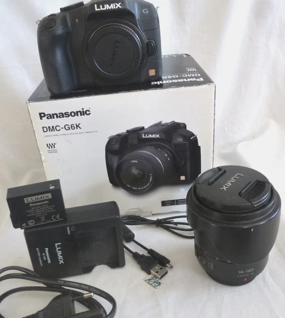 LUMIX - PANASONIC DMC-G6; fotocamera digitale; LUMIX VARIO G 14-140 mm (R43)