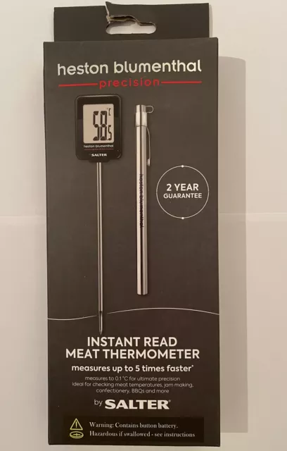 Heston Blumenthal Digital Meat Thermometer by Salter, Food Thermometer Probe