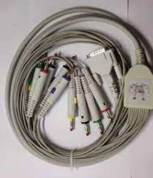 10-adriges EKG-Kabel von Schiller, kompatibel mit AT1/AT2/AT2 Light, neu,...