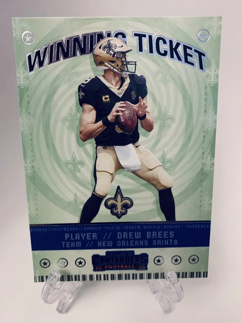 2020 Panini Contenders Drew Brees Winning Ticket WT6