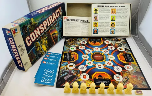 1973 Conspiracy Game by Milton Bradley Complete in Very Good Cond FREE SHIPPING