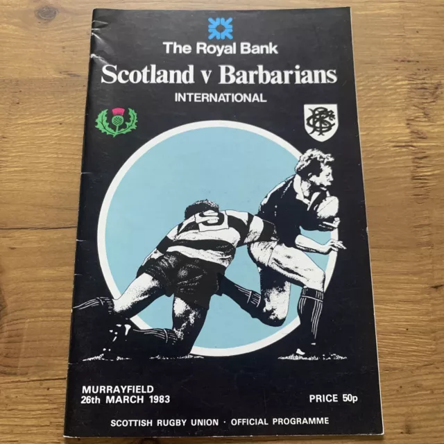 Scotland v Barbarians at Murrayfield 1983