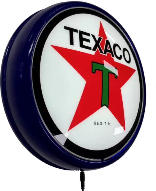 TEXACO Motor Oil LED Bar Lighting Wall Sign Light Button Blue Easter Gifts