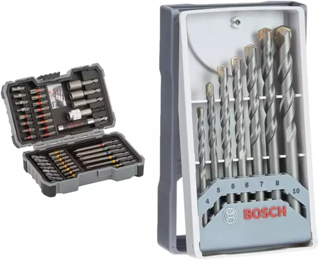 Coffret vissage Bosch 44pcs Pick & Click extra hard + tournevis manuel -  Outils Pro