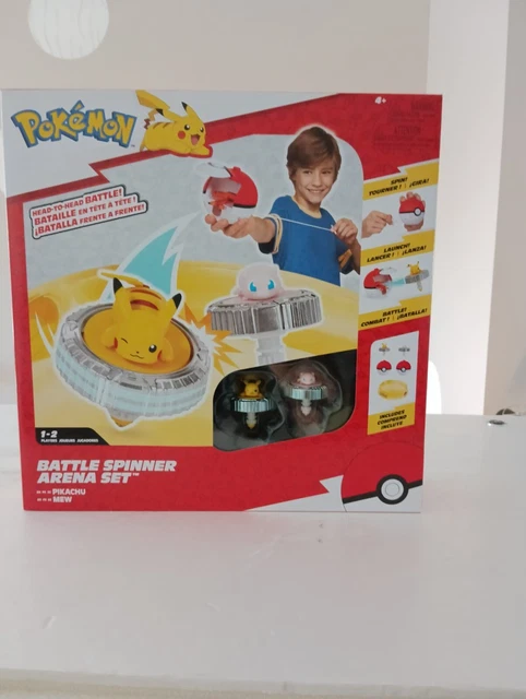Bandai Pokémon Arène De Combat + 2 Spinners Pikachu & Mew - Jeu Toupies Pokémon 4 Ans+