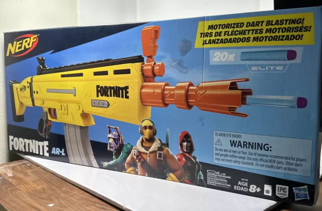  NERF Fortnite AR-L Elite Dart Blaster - Motorized Toy