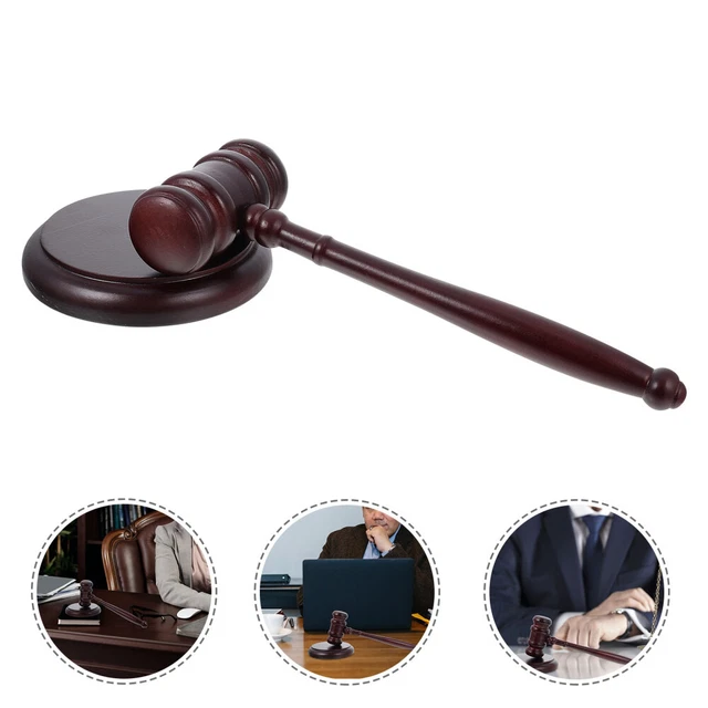 Justice Gavels Subasta Martillos Madera Trabajo Oficina Juez Martillos Madera