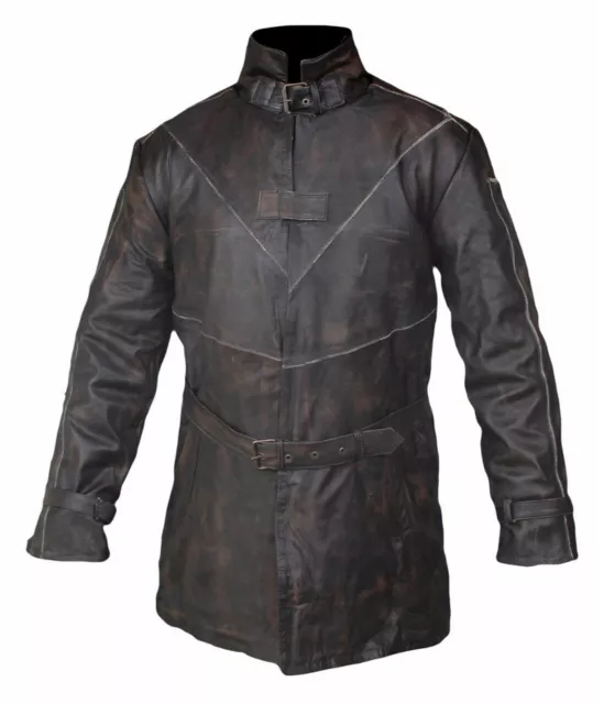 Mens Watch Dogs Aiden Pearce Classical Formal Outerwear Distressed Trench Coat