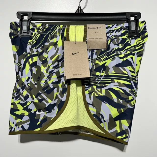 Nike Dri-FIT Tempo Shorts Girls Youth Light Lemon Twist New Size Large MSRP $30