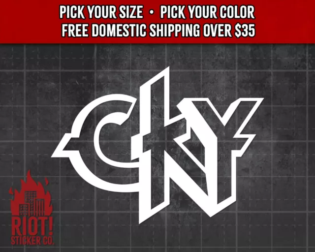 CKY Decal for Car Band Logo Sticker for Laptop, Hard Rock, Camp Kill Yourself