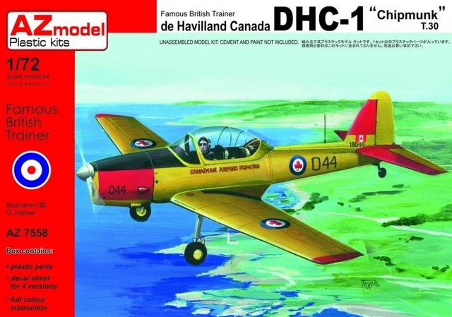 Autocollants Décalcomanies 1/48 Kits World KW148246 Pour Avion De Havilland Canada DHC-1 Chipmunk
